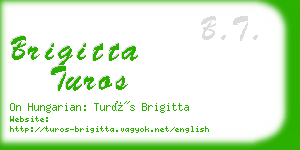 brigitta turos business card
